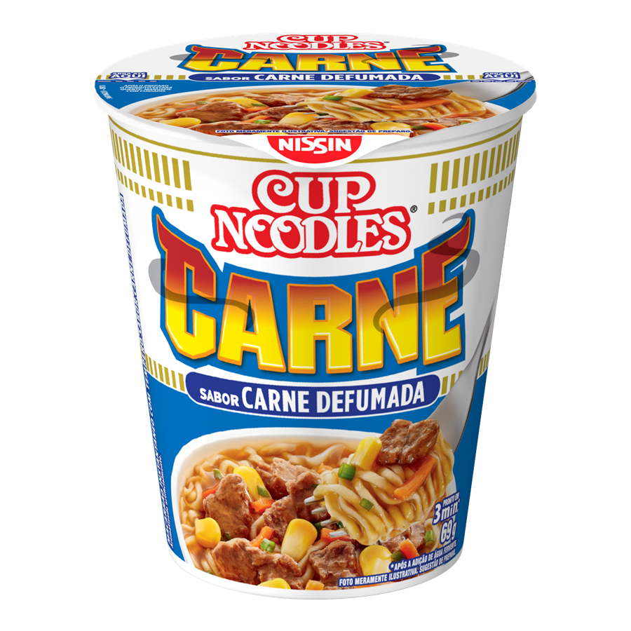 NISSIN CUP NOODLES CARNE DEFUMADA 69G