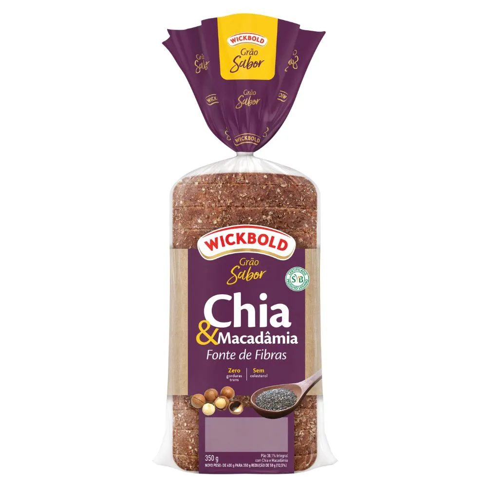 PAO CHIA E MACADAMIA 350G