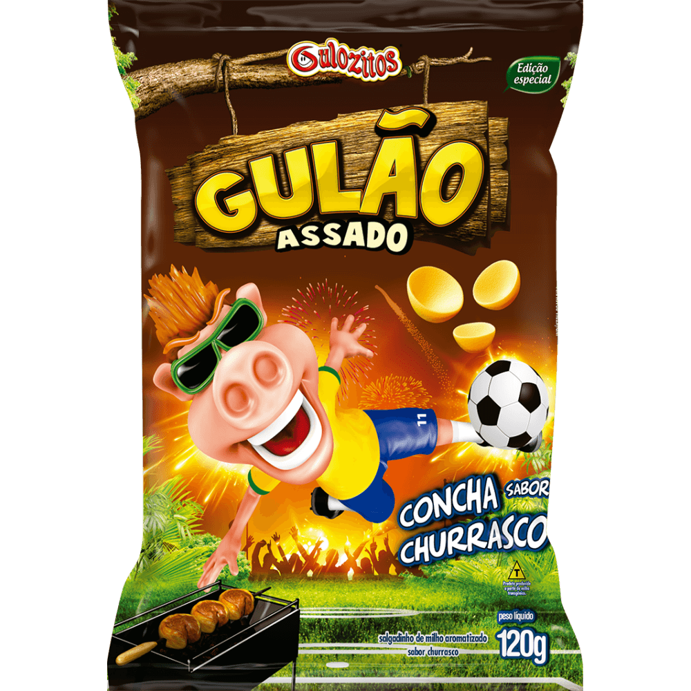 SALGADINHO GULAO ASSADO CONCHA 120G