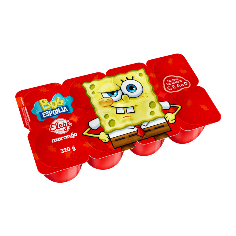 PETIT SUISSE BOB ESPONJA MORANGO 320G
