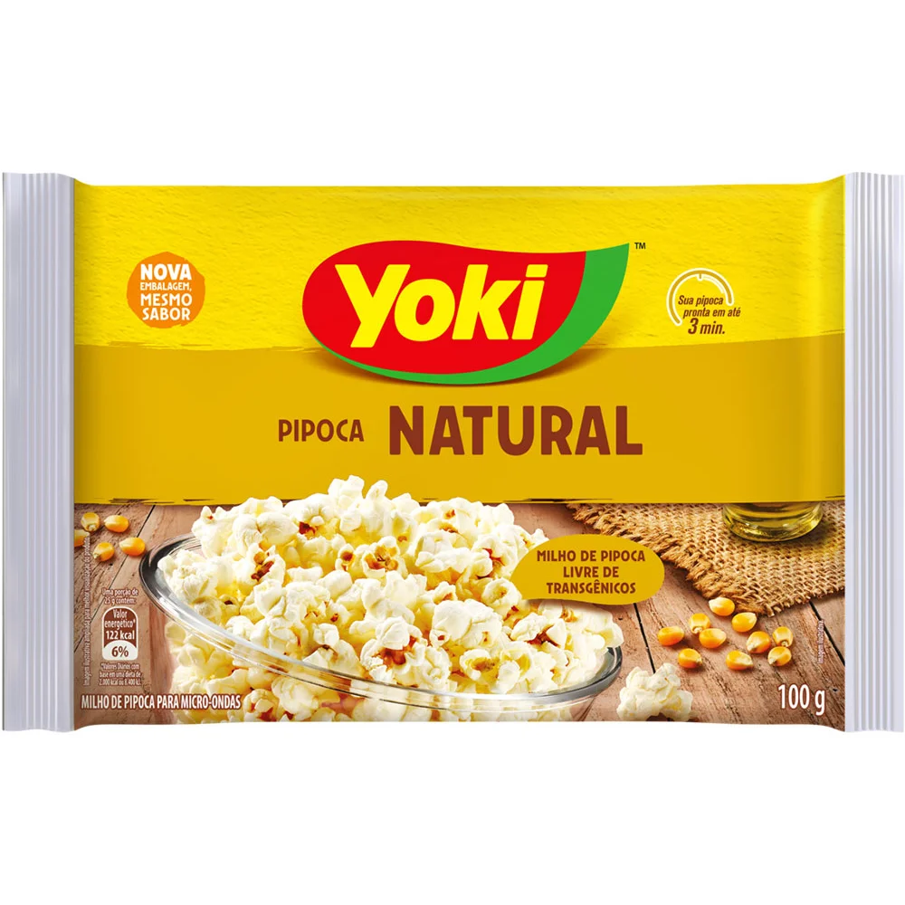 PIPOCA MICRO NATURAL YOKI 100G