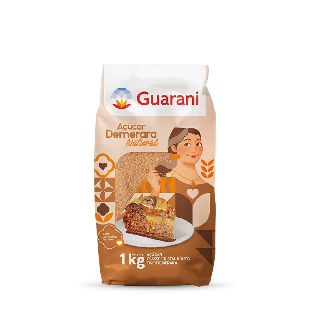 ACUCAR DEMERARA GUARANI 1KG