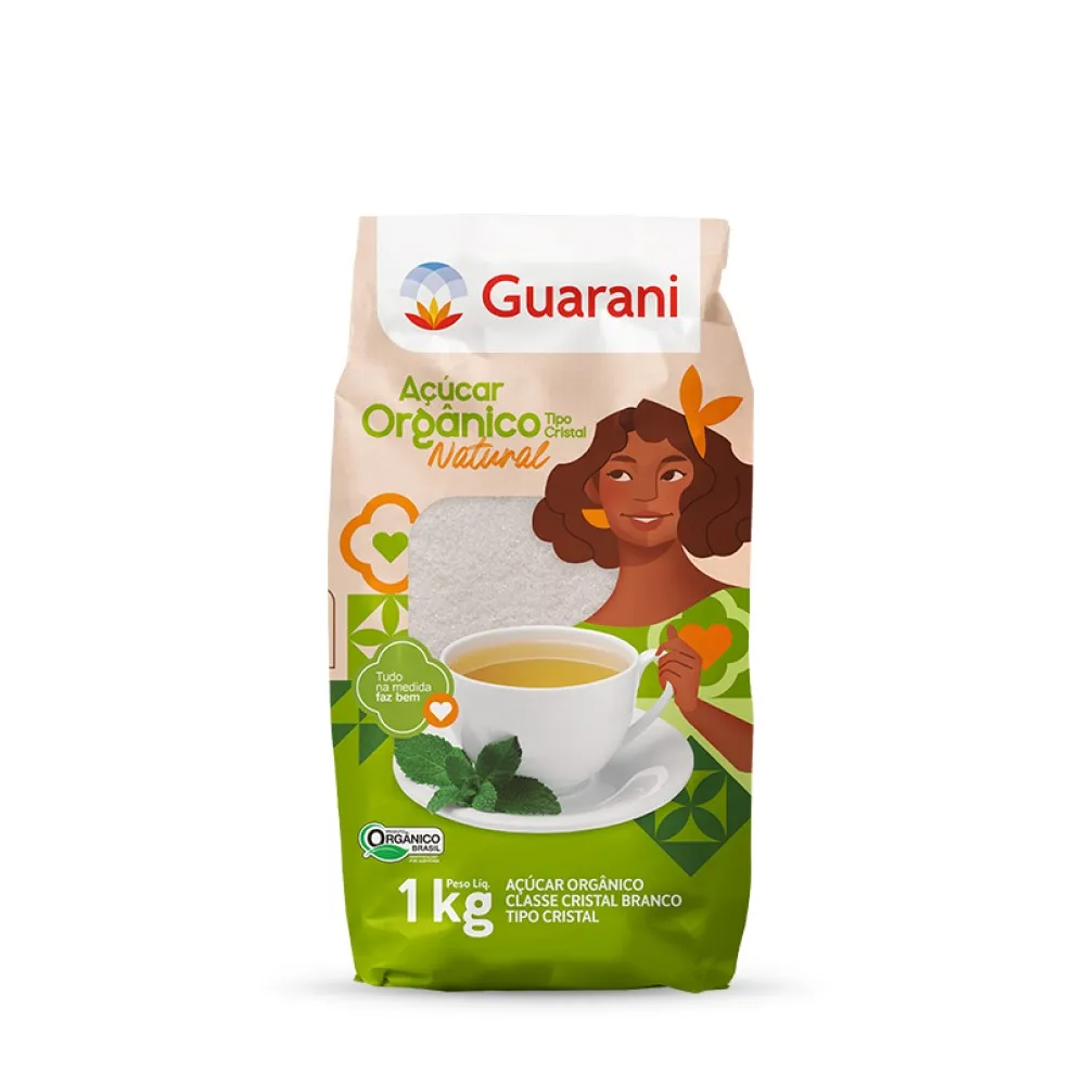 ACUCAR CRISTAL ORGANICO GUARANI 1KG