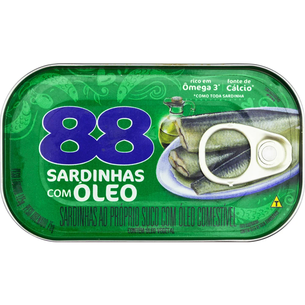 SARDINHA 88 OLEO 125G