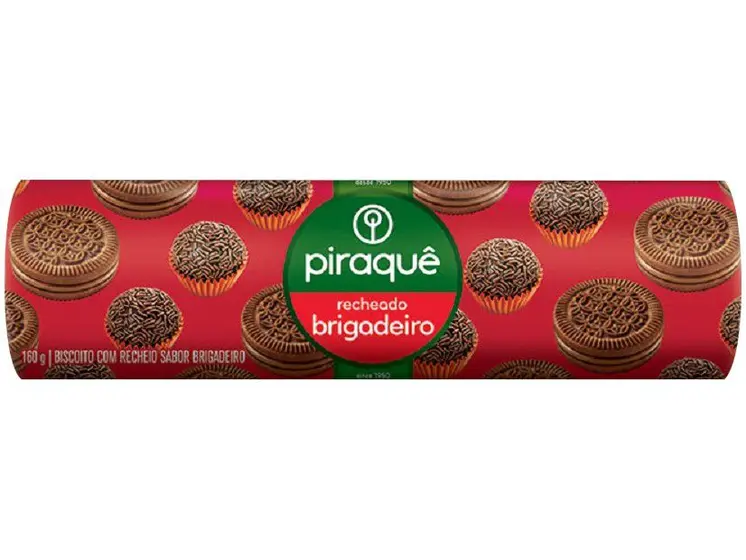 BISCOITO RECHEADO PIRAQUE BRIG 160G