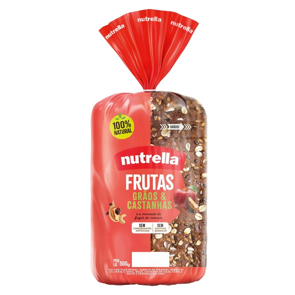 PAO CRANBERRY E QUINOA NUTRELLA 350G