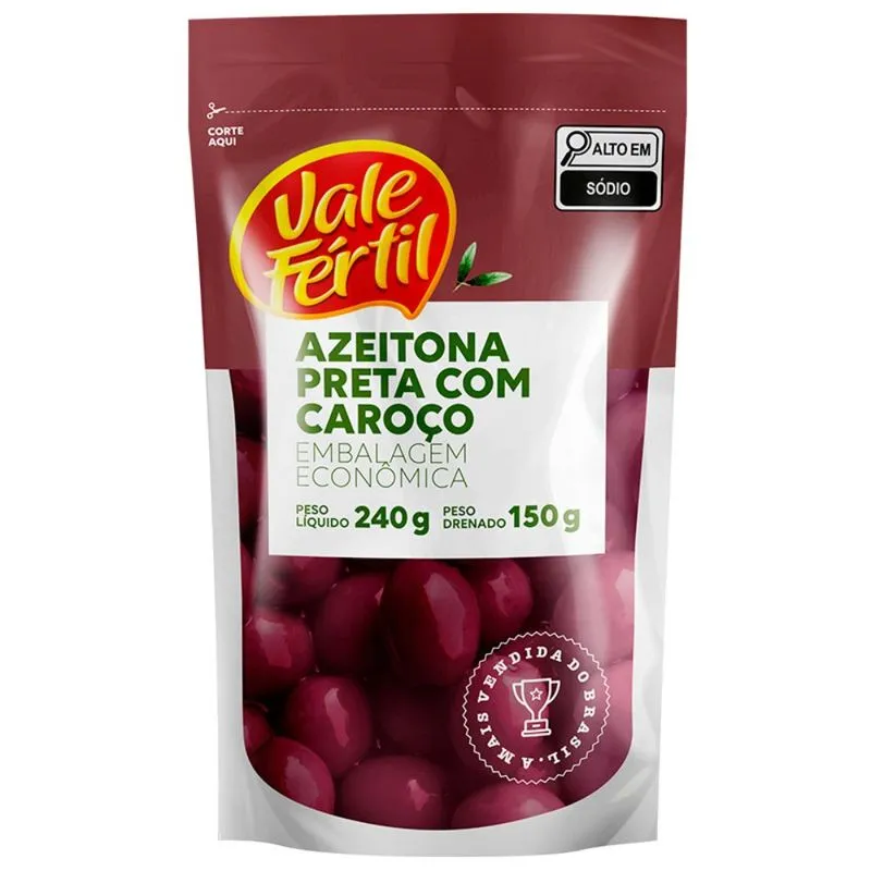 AZEITONA VALE FERTIL PRETA SH 150G