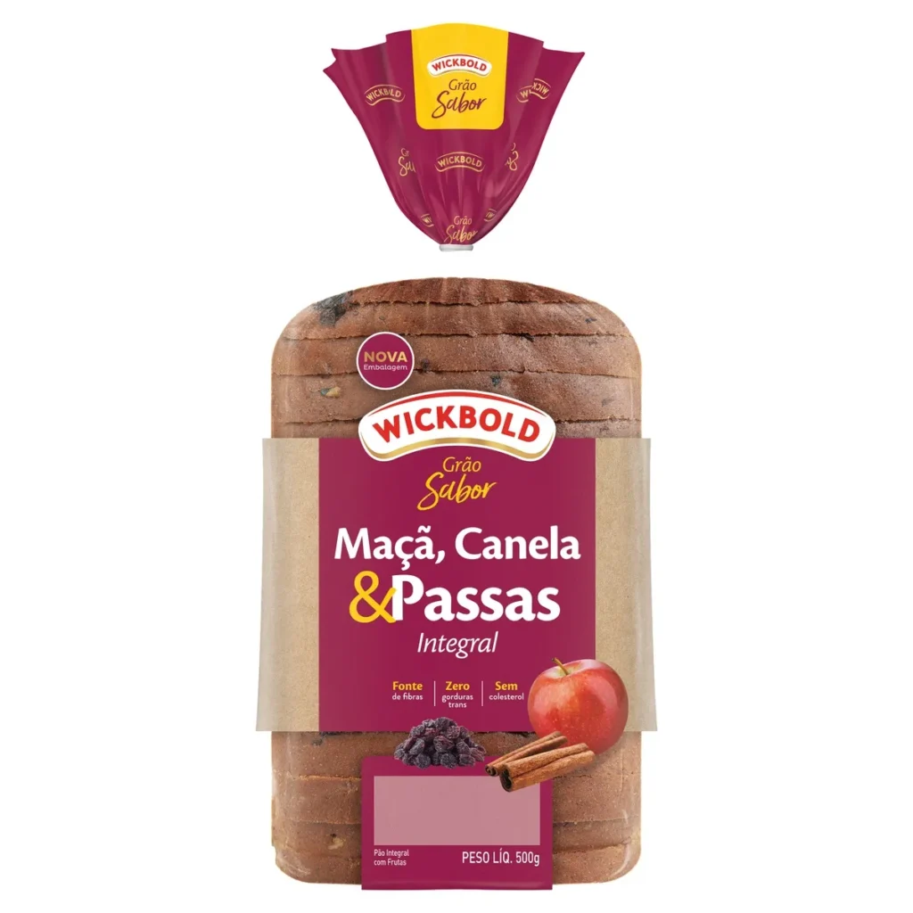 PAO MACA, CANELA E PASSAS WICKBOLD 450G