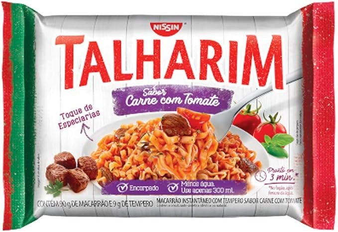 TALHARIM NISSIN CARNE COM TOMATE