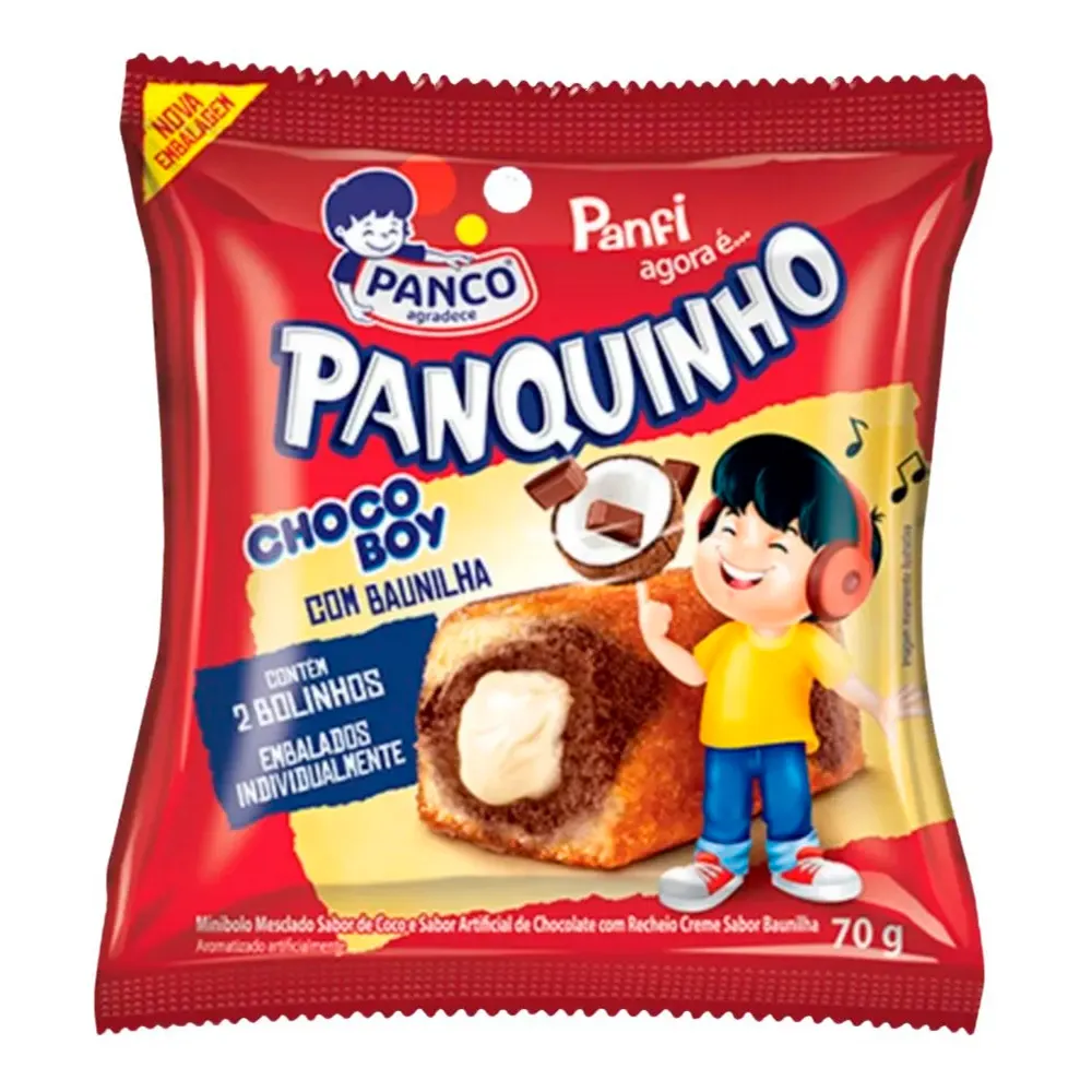 BOLINHO PANQUINHO CHOCOBOY 70G