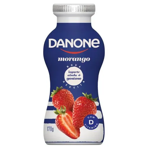 DANONE LIQUIDO MORANGO 170G
