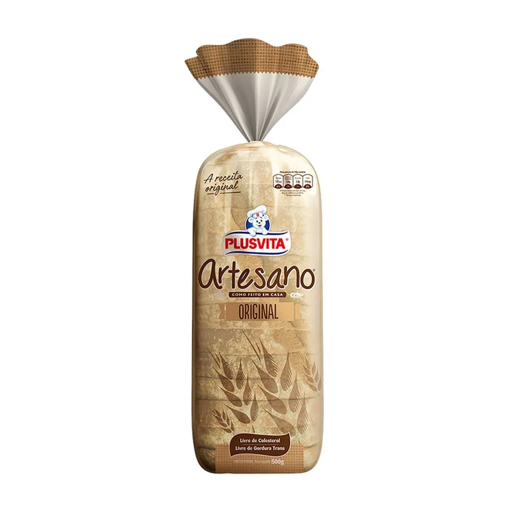 PAO ORIGINAL PLUSVITA ARTESANO 500G