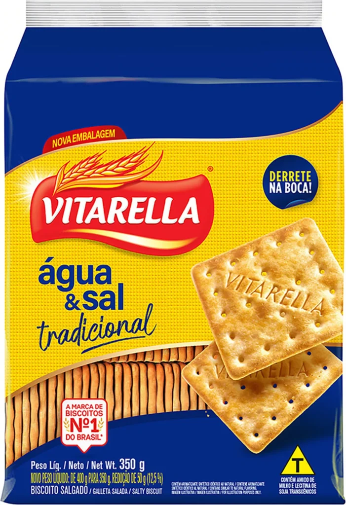 BISCOITO AGUA E SAL VITARELLA 350G