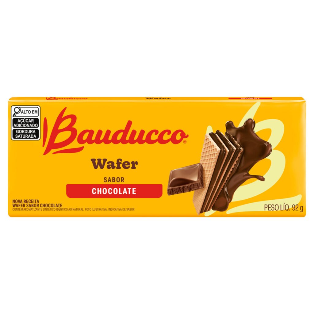 BISCOITO WAFER CHOCOLATE BAUDUCCO 92G