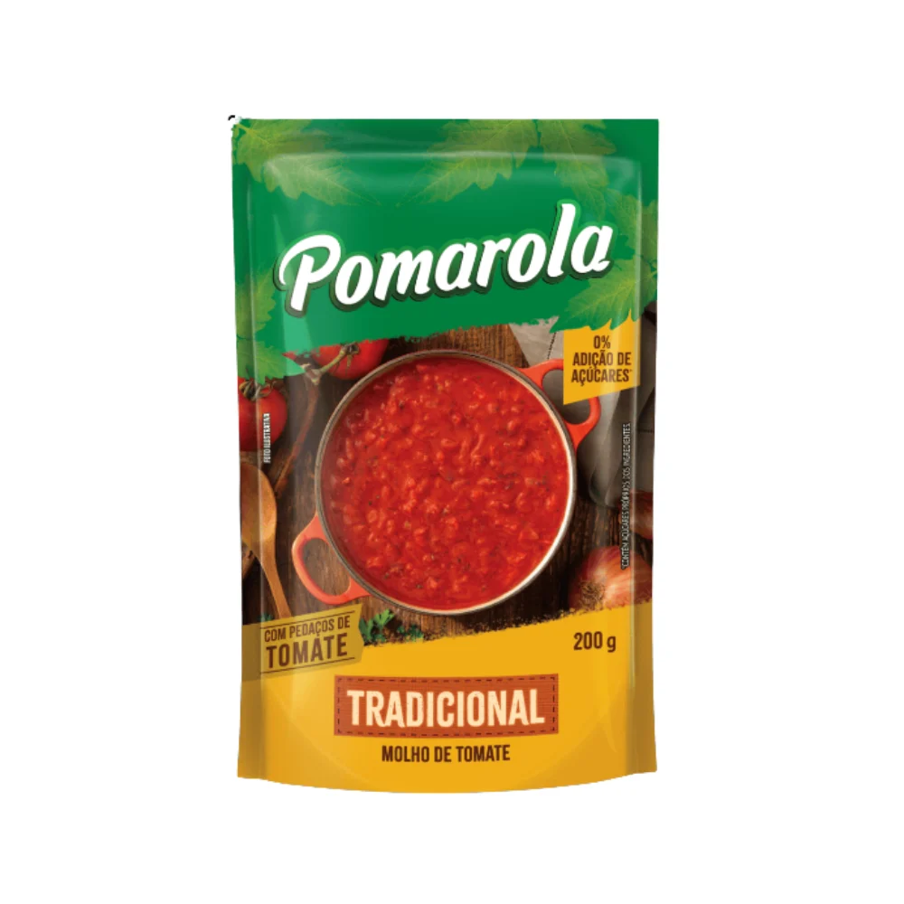 MOLHO DE TOMATE TRAD POMAROLA SH 200G