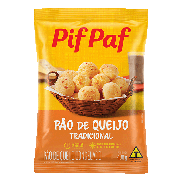 PAO DE QUEIJO TRADICIONAL PIF PAF 400G