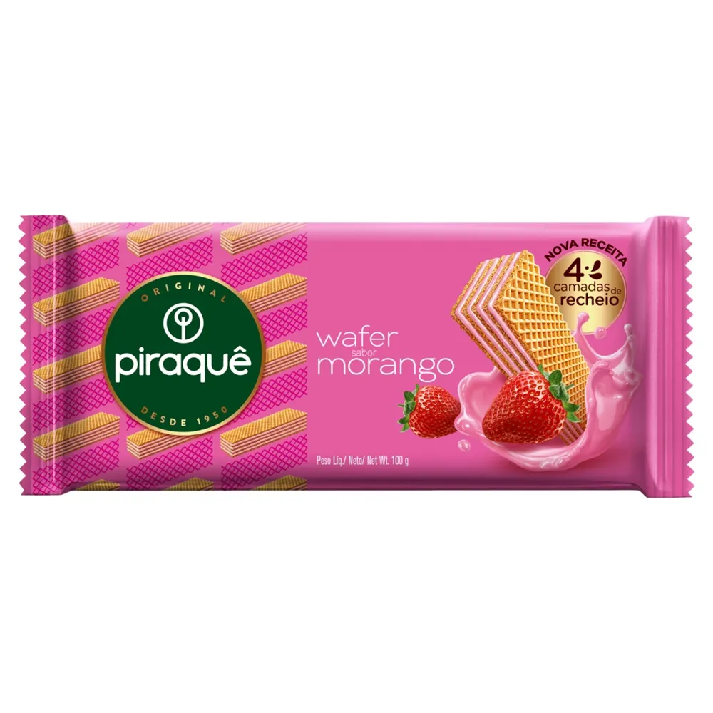 BISCOITO WAFER MOR PIRAQUE 100G