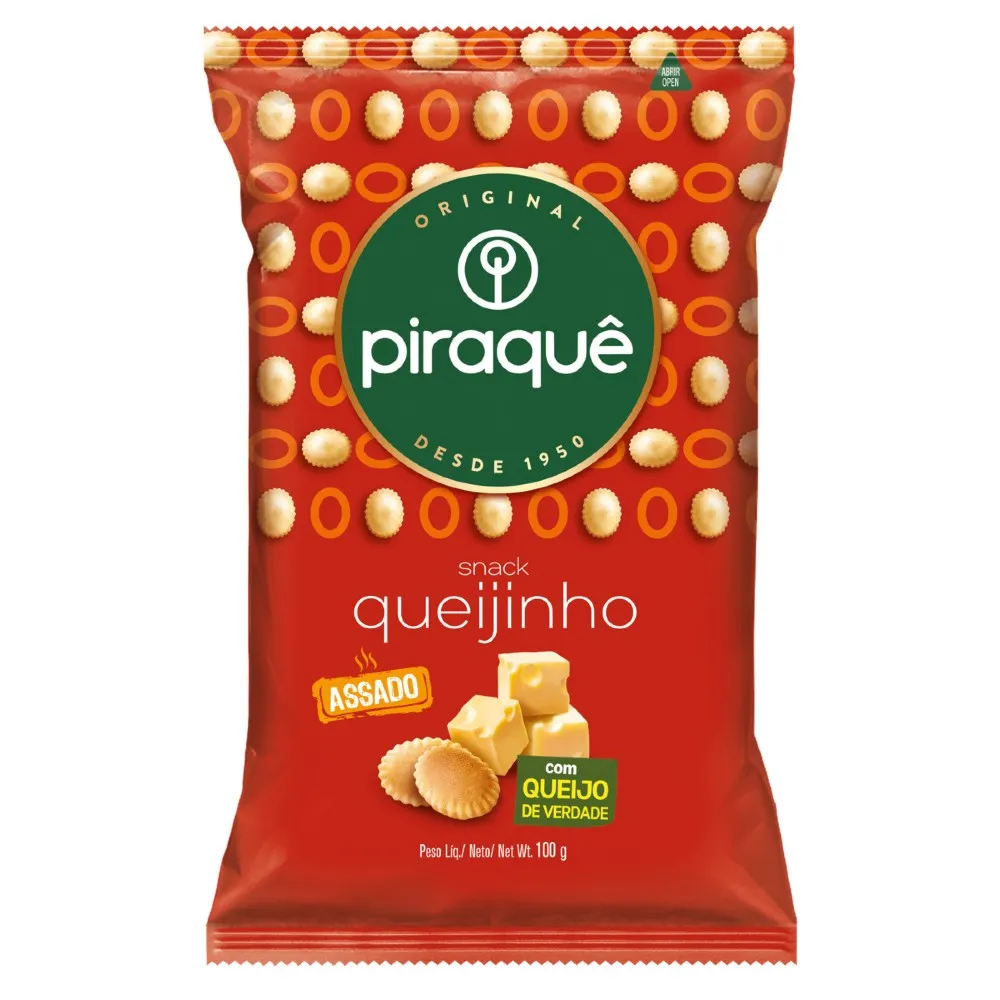 BISCOITO PIRAQUE QUEIJINHO 100G