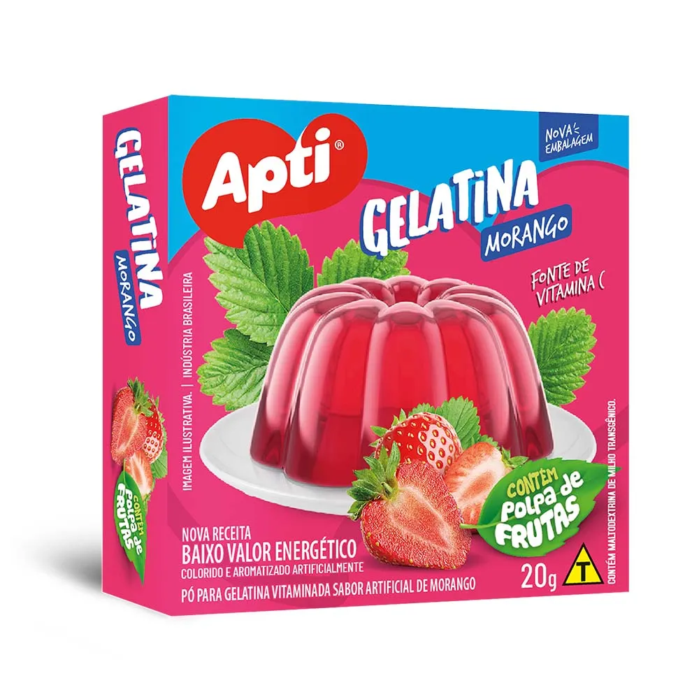 GELATINA APTI MORANGO 20G