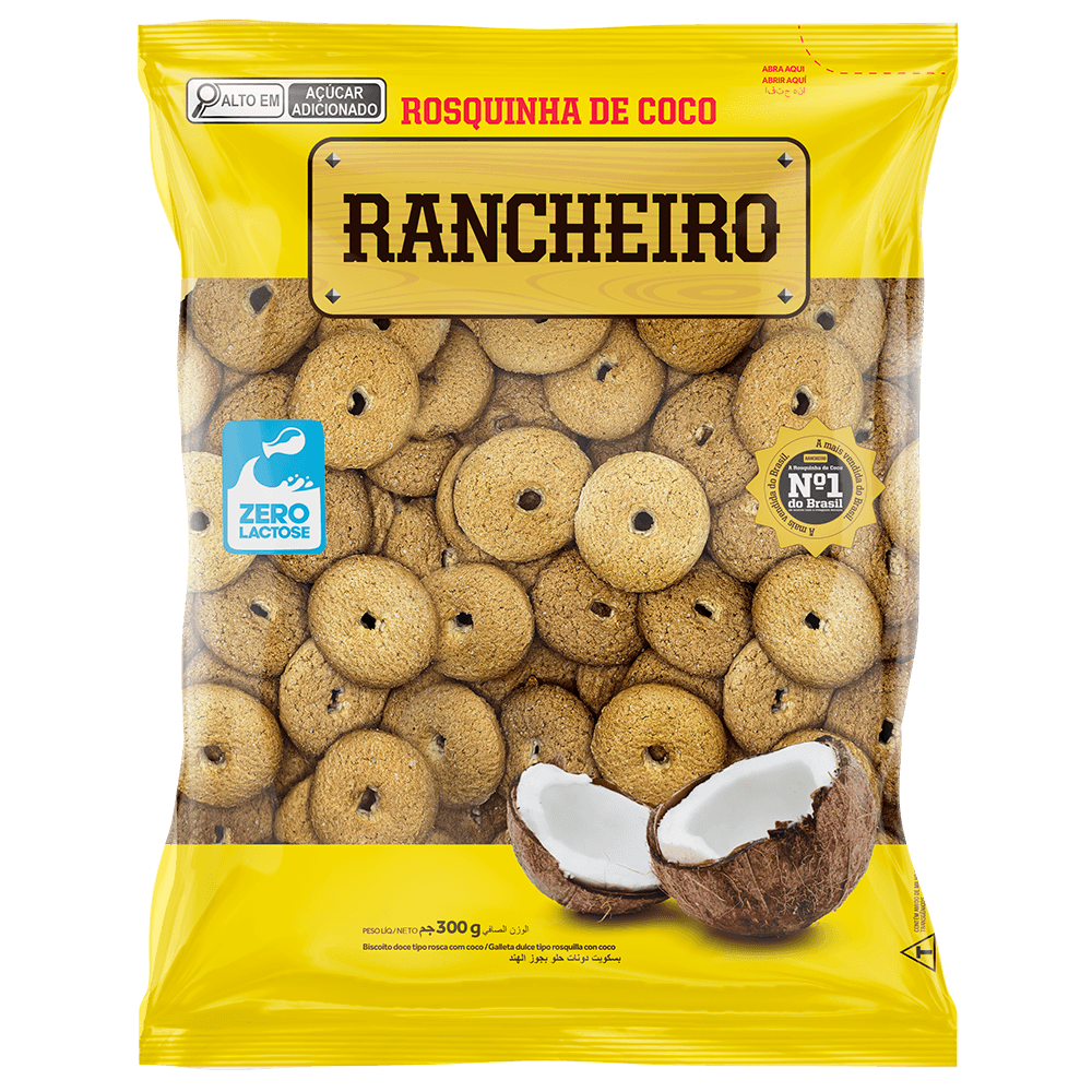 ROSQUINHA RANCHEIRO COCO 300G