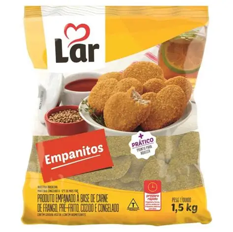 EMPANITOS DE FRANGO LAR 1,5KG