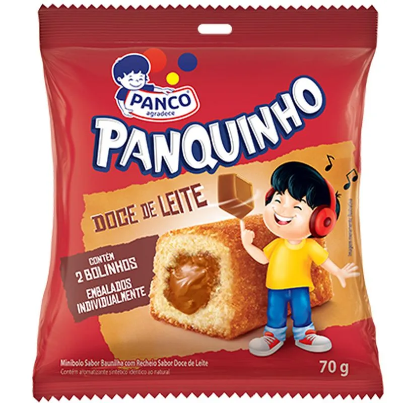 BOLINHO PANQUINHO BAU/DOCELT 70G