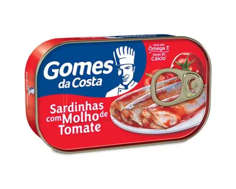 SARDINHA GOMES C/ MOLHO DE TOMATE 125G
