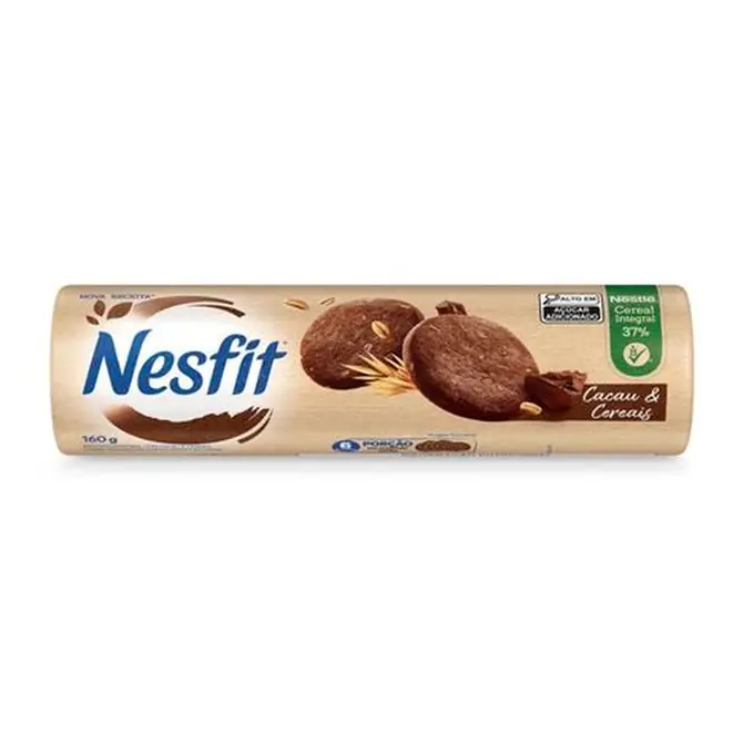 BISCOITO NESFIT CACAU E CEREAIS 160GBR