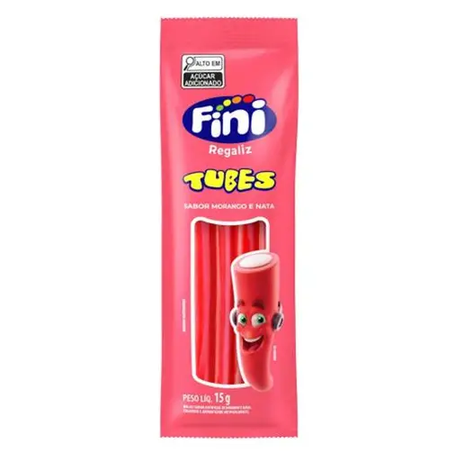 FINI TUBES MORANGO E NATA 15G
