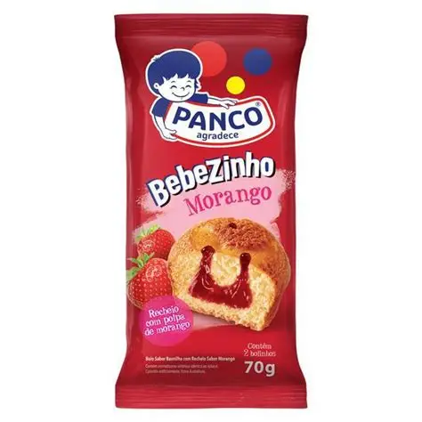 BOLINHO BEBEZINHO MORANGO PANCO 70G