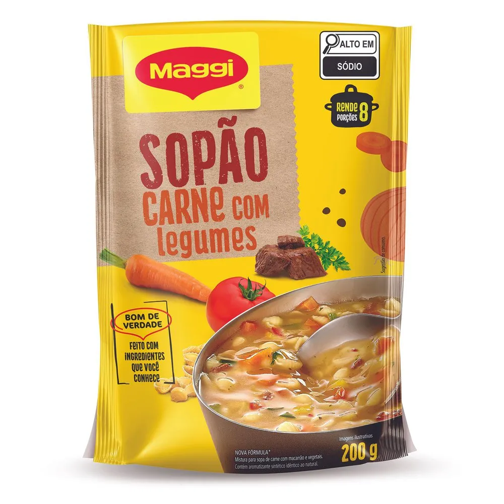 SOPÃO CARNE COM LEGUMES 200G