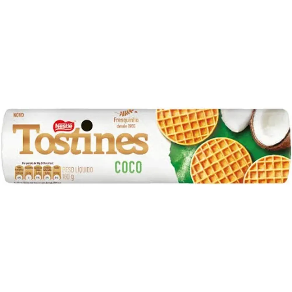 BISCOITO TOSTINES COCO 160G