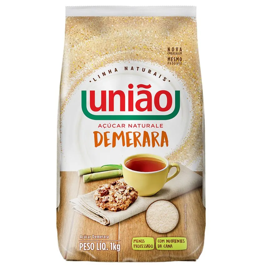 ACUCAR DEMERARA NATURALE UNIAO 1KG