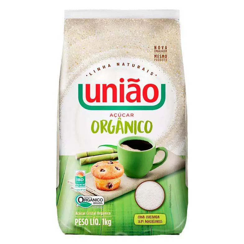 ACUCAR CRISTAL ORGANICO UNIAO 1K
