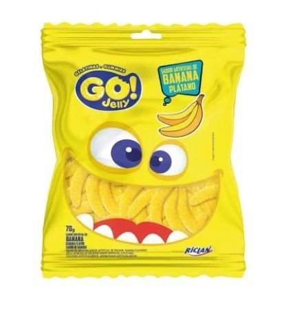 BALA GELATINA GO JELLY BANANA 70GR