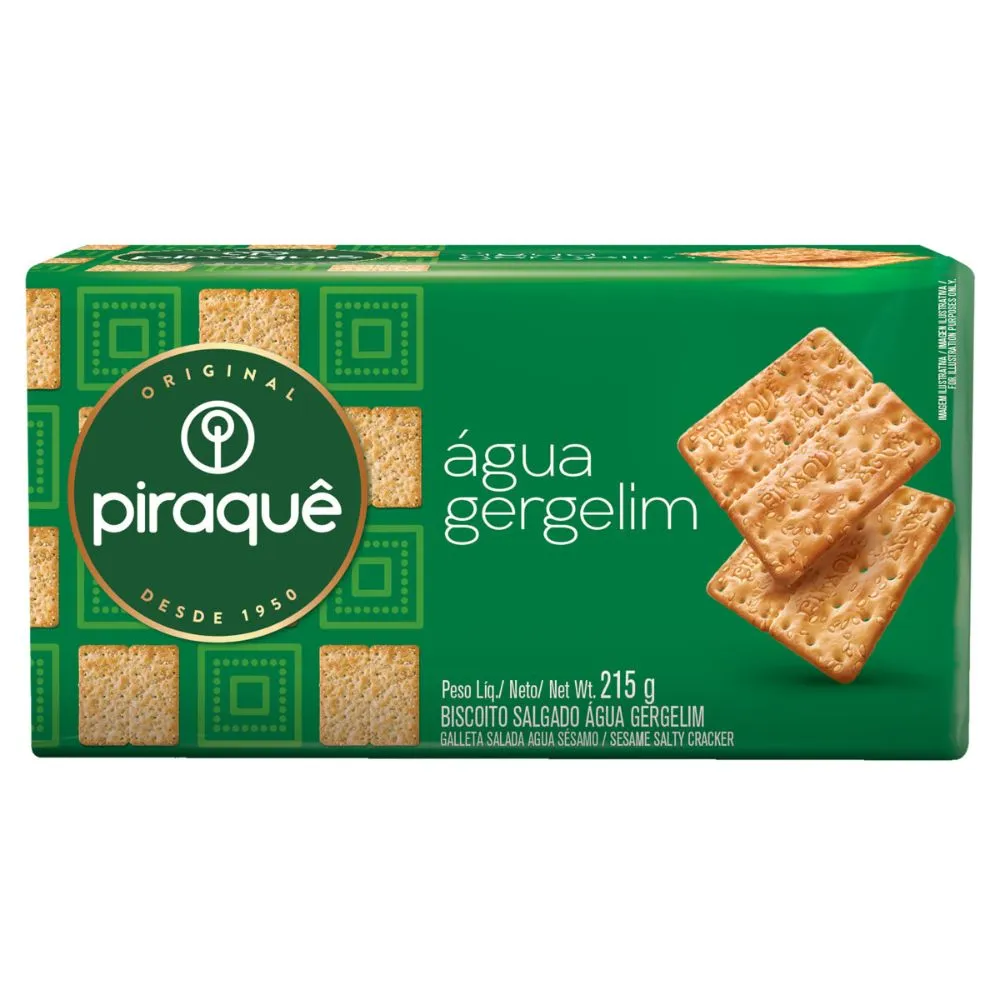 BISCOITO GERGELIM PIRAQUE 215G