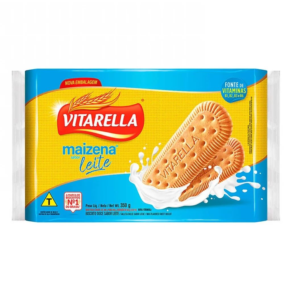 BISCOITO MAIZENA E LEITE VITARELLA 350G