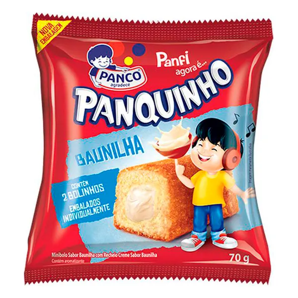 BOLINHO PANQUINHO BAUNILHA 70G