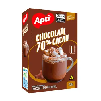 CHOCOLATE PO 70 CACAU APTI 200G
