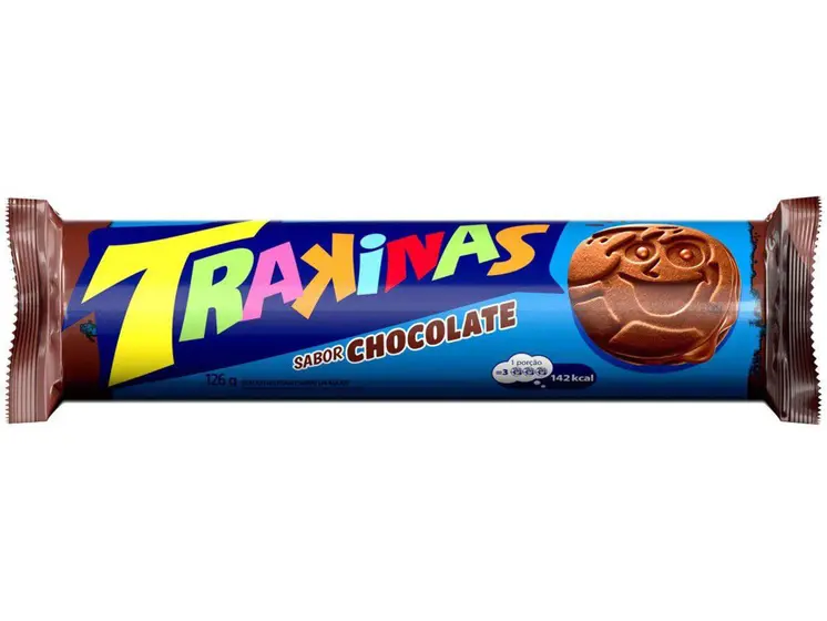 BISCOITO RECHEADO TRAKINAS CHOC+CB 126G