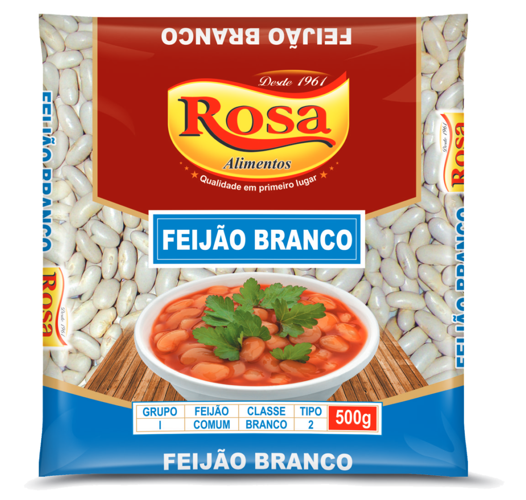 FEIJAO BRANCO ROSA 500G