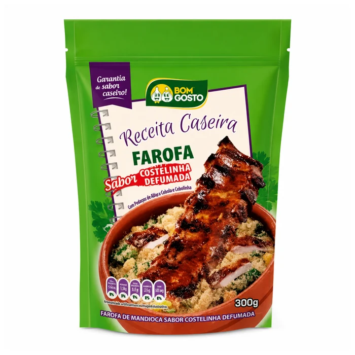 FAROFA CASEIRA COST DEFUMADA BOM GOSTO 300G
