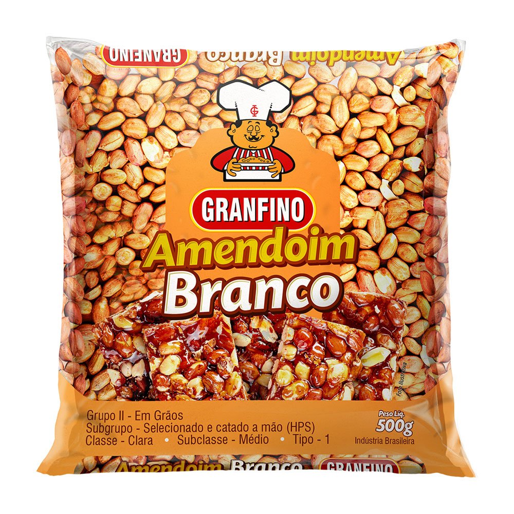AMENDOIM BRANCO GRANFINO 500G